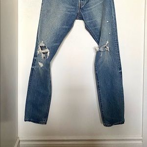 High rise Levi jeans